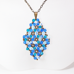 Pendant 40cm - Marissa Rhombus M-Bronze Chain - Pendant 40cm - Laiton bronze